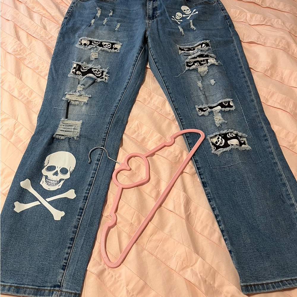 Evaless skull jeans size 2XL